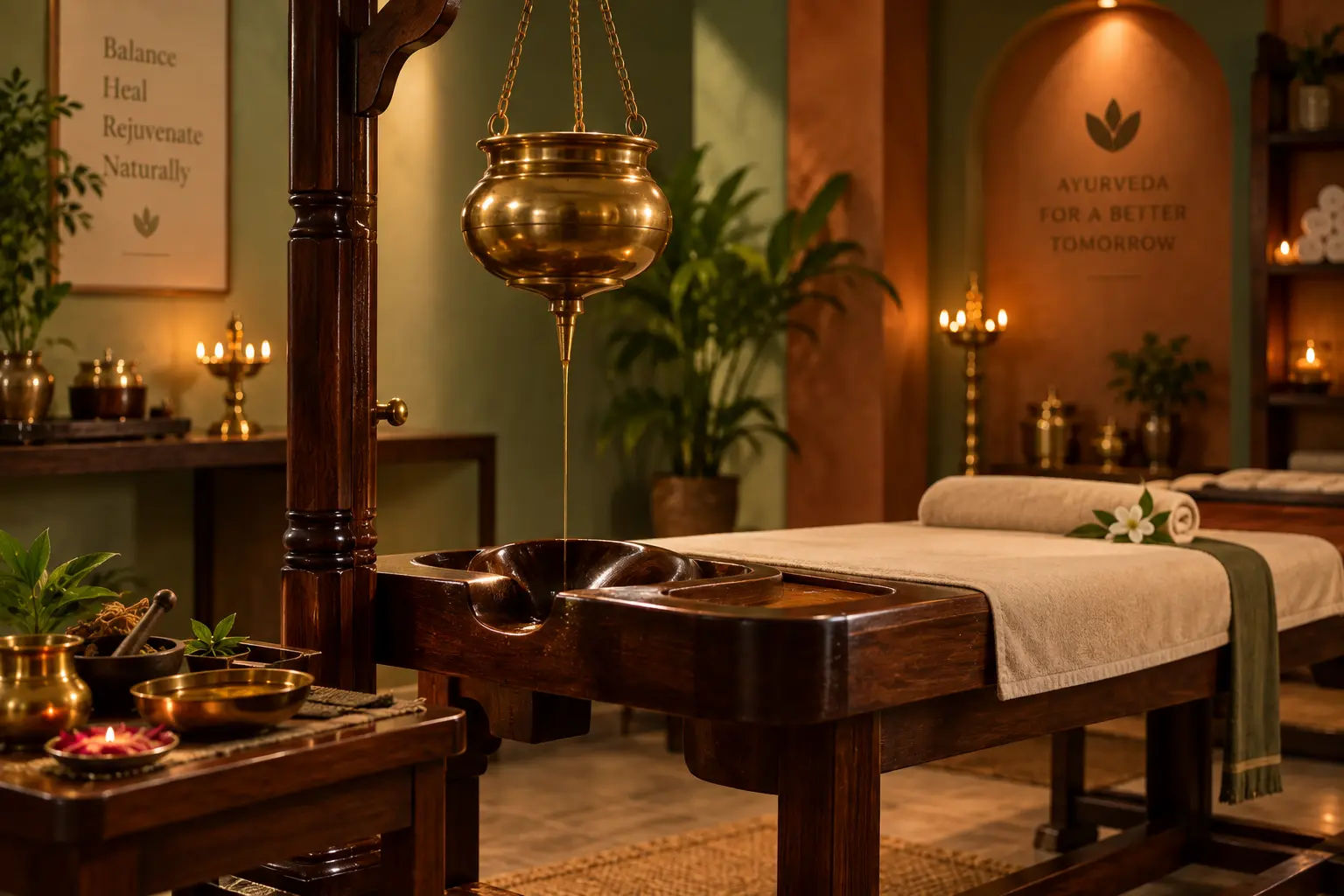 Ayurvedic wellness packages in Gurgaon – Shirodhara for the Anti-Stress Manasa Shanti program