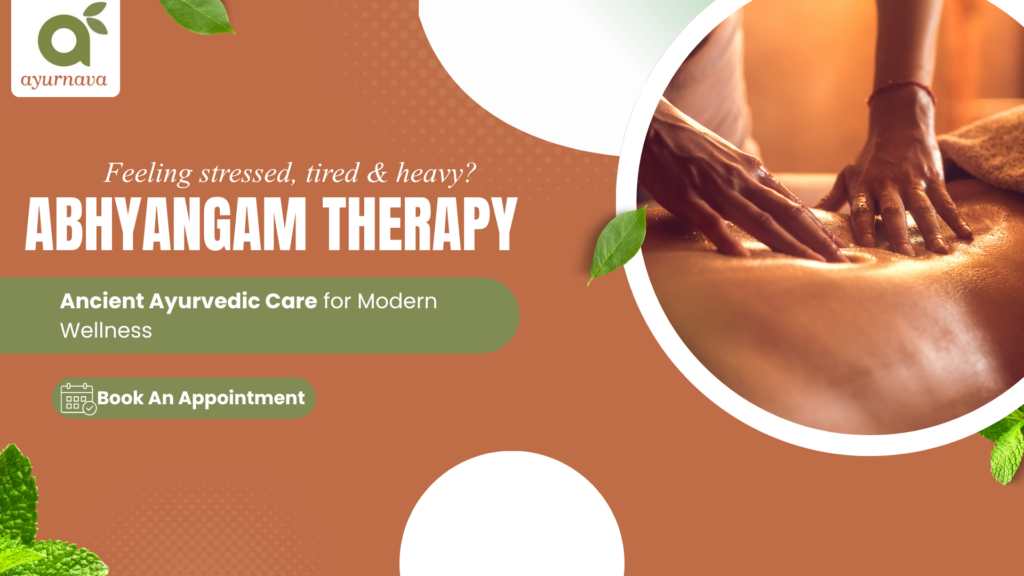 Abhyangam massage therapy session at Ayurnava Kerala Ayurveda