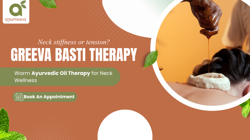Greeva Basti neck therapy at Ayurnava Kerala Ayurveda