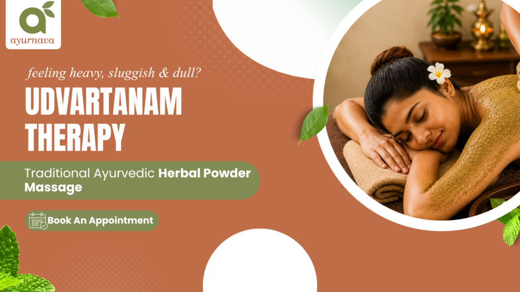 Udvartanam herbal powder massage at Ayurnava Kerala Ayurveda